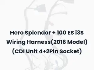 Hero Splendor + 100 ES i3S Wiring Harness(2016 Model) (CDI Unit 4+2Pin Socket)