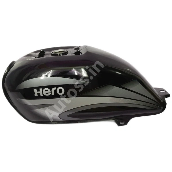HERO SPLENDOR ALLOY WHEEL (HH) Petrol Tank BLACK and GREY