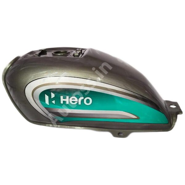 HERO Splendor Bike Petrol Tank BS6 GREY and GREEN