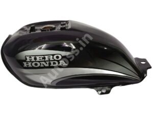 HERO Splendor BS4 Petrol Tank Alloy Wheel BLACK and GREY