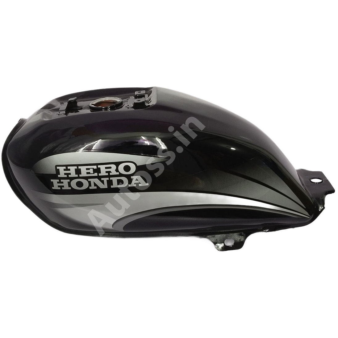 HERO Splendor BS4 Petrol Tank Alloy Wheel BLACK and GREY