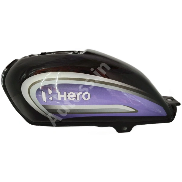 HERO Splendor BS6 Petrol Tank BLACK and PURPLE