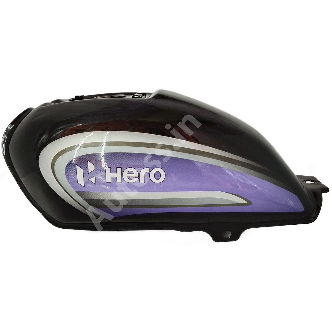 HERO  Splendor BS6 Petrol Tank BLACK and PURPLE