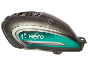 HERO Splendor BS6 Petrol Tank SILVER GREEN