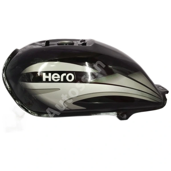 HERO Splendor Plus Alloy Wheel PETROL TANK BLACK and GREY