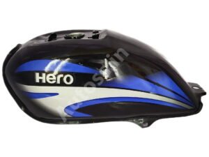 HERO Splendor Plus PETROL TANK Alloy Wheel BLACK and BLUE
