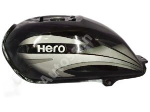 HERO Splendor Plus Petrol Tank Alloy Wheel BLACK and GREY