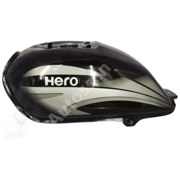 HERO Splendor Plus Petrol Tank Alloy Wheel BLACK and GREY