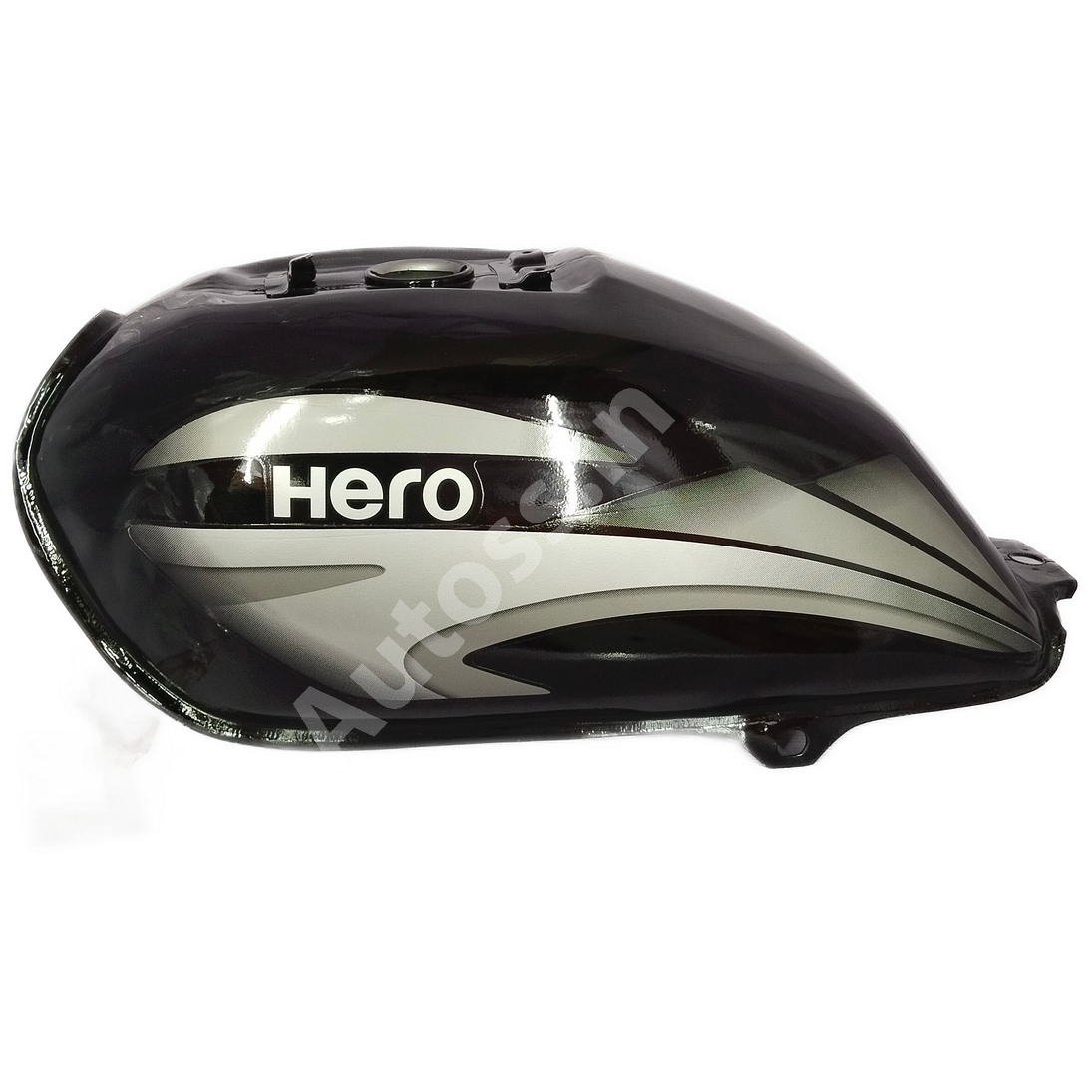 HERO Splendor Plus Petrol Tank Alloy Wheel BLACK and GREY