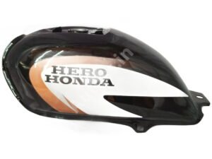 HERO Splendor Plus Petrol Tank BLACK and ORANGE