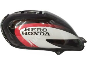 HERO Splendor Plus Petrol Tank BLACK and RED