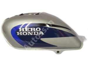 HERO Splendor Plus PETROL TANK SILVER and BLUE