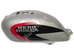HERO Splendor Plus Petrol Tank SILVER and RED