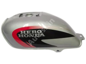 HERO Splendor Plus Petrol Tank SILVER and RED
