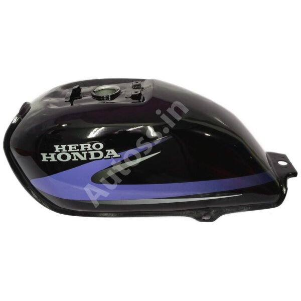 HERO Splendor Y2K PETROL TANK BLACK and PURPLE
