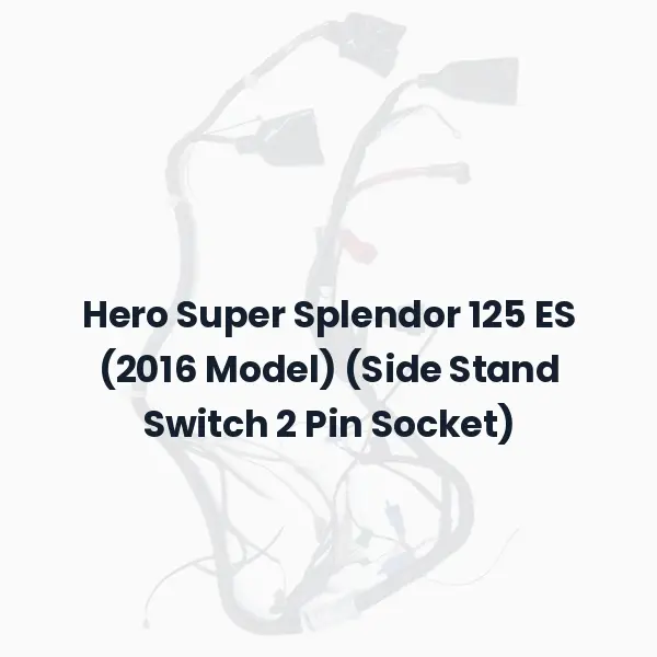 Hero Super Splendor 125 ES (2016 Model) (Side Stand Switch 2 Pin Socket)
