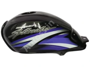 HERO Super Splendor BS4 Petrol Tank BLACK and BLUE