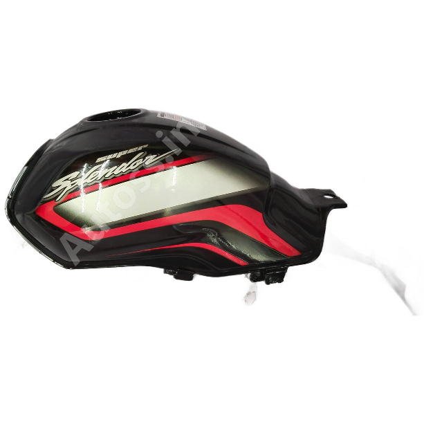 HERO Super Splendor BS6 Petrol Tank BLACK and RED