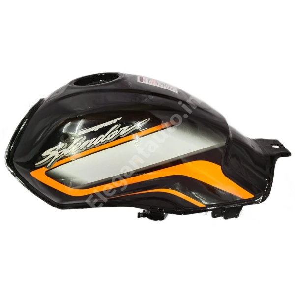 HERO Super Splendor PETROL TANK BS6 BLACK and ORANGE