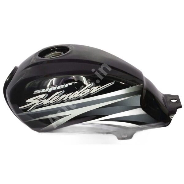 HERO SUPER SPLENDOR PETROL TANK T2 BLACK and GREY