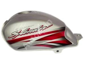 HERO SUPER SPLENDOR T2 Petrol Tank SILVER and RED