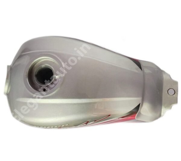HERO Super Splendor T5 Petrol Tank SILVER and RED