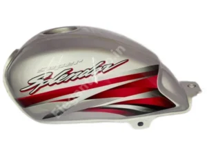 HERO Super Splendor T5 Petrol Tank SILVER and RED