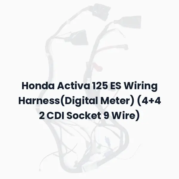 Honda Activa 125 ES Wiring Harness(Digital Meter) (4+4 2 CDI Socket 9 Wire)