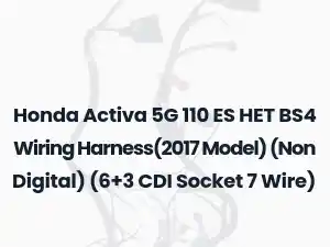 Honda Activa 5G 110 ES HET BS4 Wiring Harness(2017 Model) (Non Digital) (6+3 CDI Socket 7 Wire)