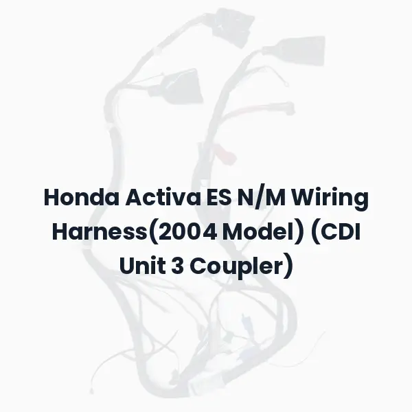 Honda Activa ES N/M Wiring Harness(2004 Model) (CDI Unit 3 Coupler)