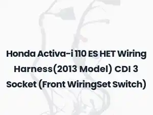 Honda Activa-i 110 ES HET Wiring Harness(2013 Model) CDI 3 Socket (Front WiringSet Switch)