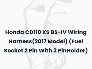 Honda CD110 KS BS-IV Wiring Harness(2017 Model) (Fuel Socket 2 Pin With 3 PinHolder)
