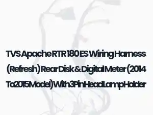 TVS Apache RTR 180 ES Wiring Harness (Refresh) Rear Disk & Digital Meter (2014 To2015 Model) With 3Pin Head Lamp Holder
