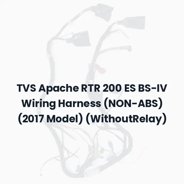 TVS Apache RTR 200 ES BS-IV Wiring Harness (NON-ABS) (2017 Model) (WithoutRelay)