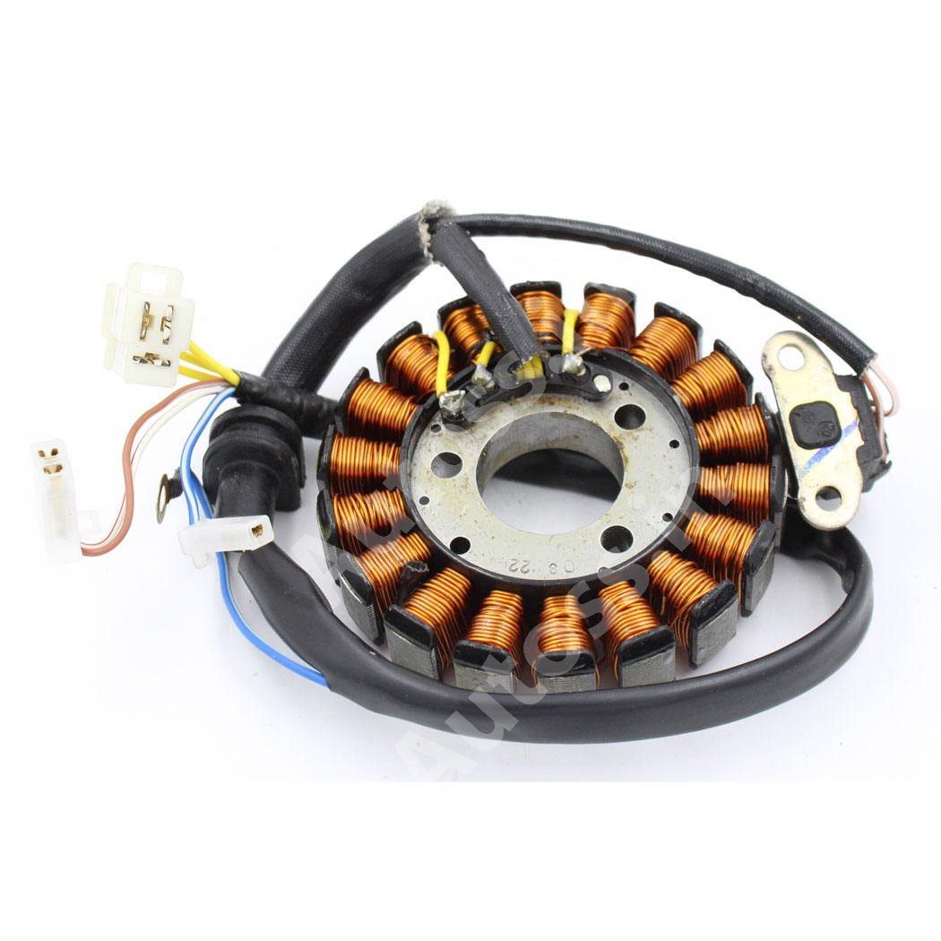 TVS APACHI RTR 180 MAGNET COIL PLATE ASSEMBLY(18 POLL) 3+2+1 PIN