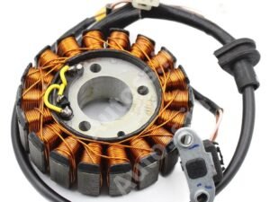 TVS APACHI RTR 200 BS4 WHITE SOCKETMAGNET COIL PLATE ASSEMBLY (18 POLL) 3+2 PIN