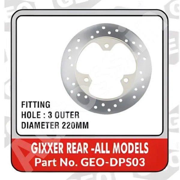 TVS GIXXER REAR ALL MODELS DISC BRAKE