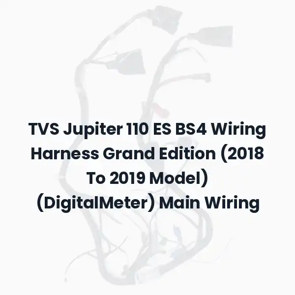 TVS Jupiter 110 ES BS4 Wiring Harness Grand Edition (2018 To 2019 Model) (DigitalMeter) Main Wiring
