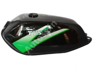 TVS Max 100 Petrol Tank BLACK GREEN