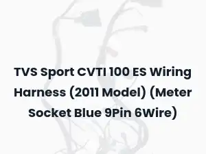 TVS Sport CVTI 100 ES Wiring Harness (2011 Model) (Meter Socket Blue 9Pin 6Wire)