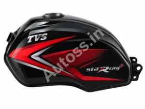 TVS Star City Plus Petrol Tank BLACK and RED