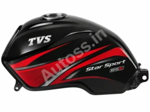 TVS Star Sport Petrol Tank BS6 BLACK and RED