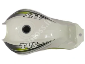 TVS Star Sports New Model Petrol Tank WHITE and GREEN