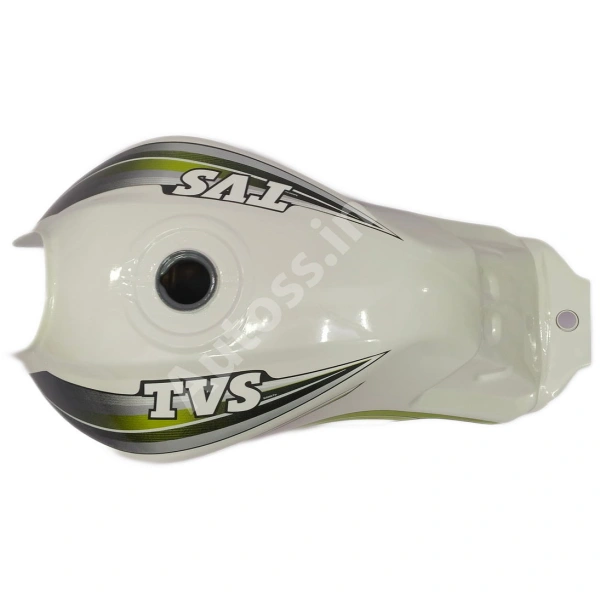 TVS Star Sports New Model Petrol Tank WHITE and GREEN