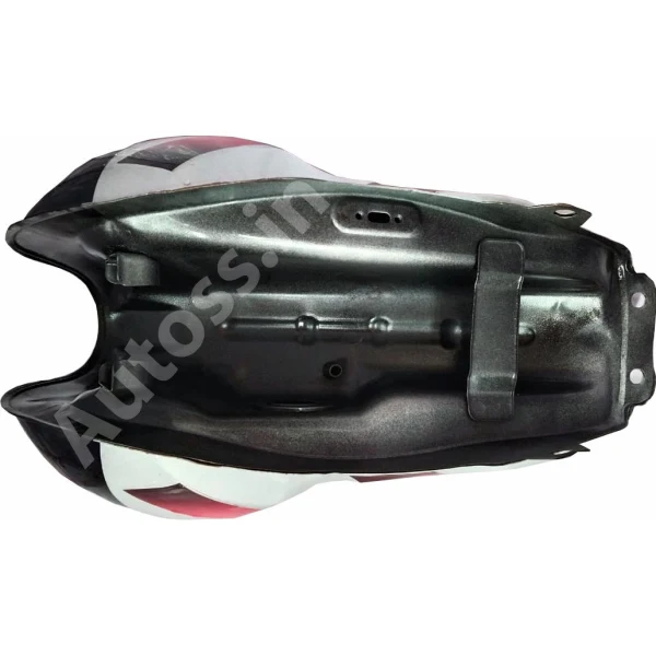 TVS Victor Glx BLACK Petrol Tank RED