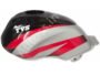TVS Victor Glx BLACK Petrol Tank RED