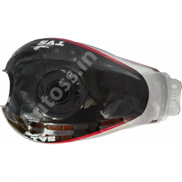 TVS Victor Glx Petrol Tank BLACK RED