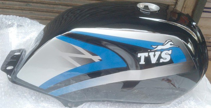 TVS Victor GX Petrol Tank BLACK and BLUE