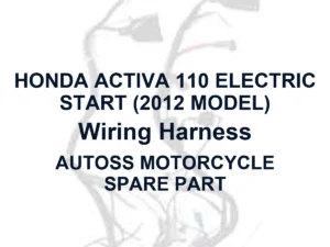 HONDA WIRING HARNESS FOR HONDA ACTIVA 110 ELECTRIC START (2012 MODEL) identification title card, illustrative faded background; actual product photograph pending