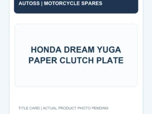 HONDA DREAM YUGA PAPER CLUTCH PLATE title card; actual part photograph pending
